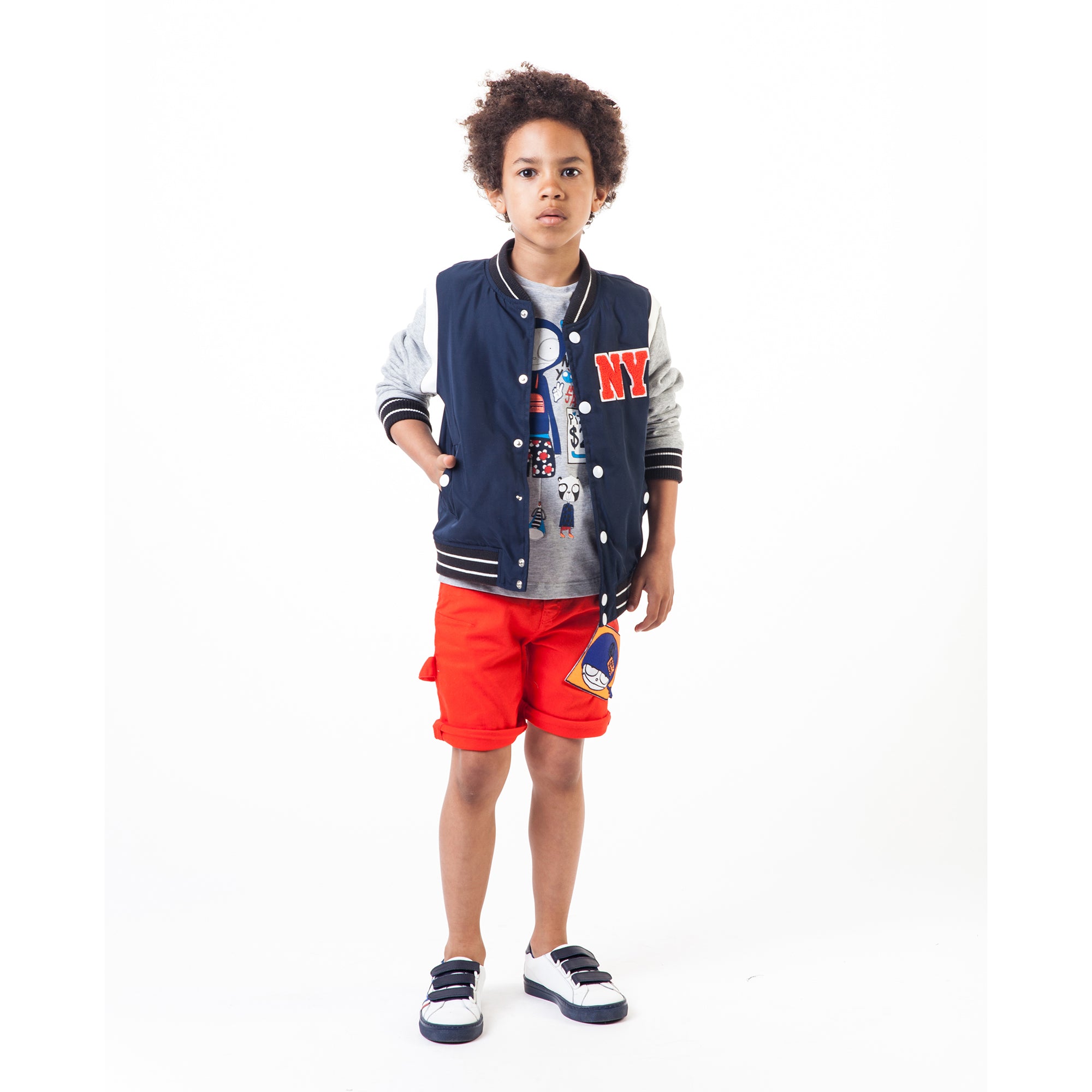 Boys Blue & Grey Coat