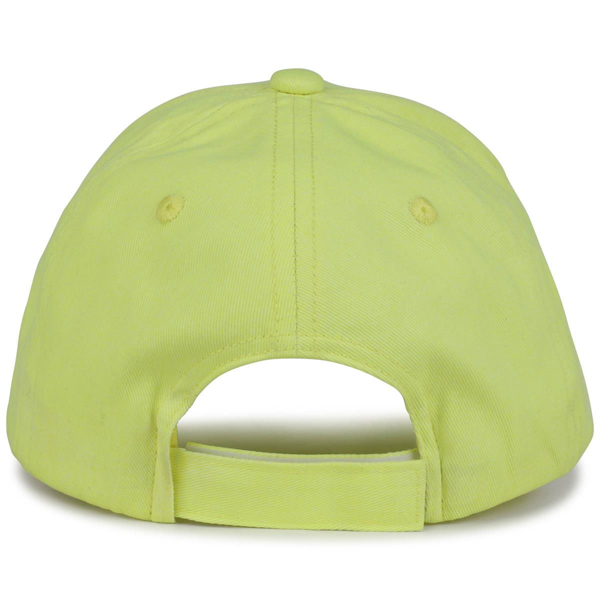 Boys Fluo Green Logo Cap