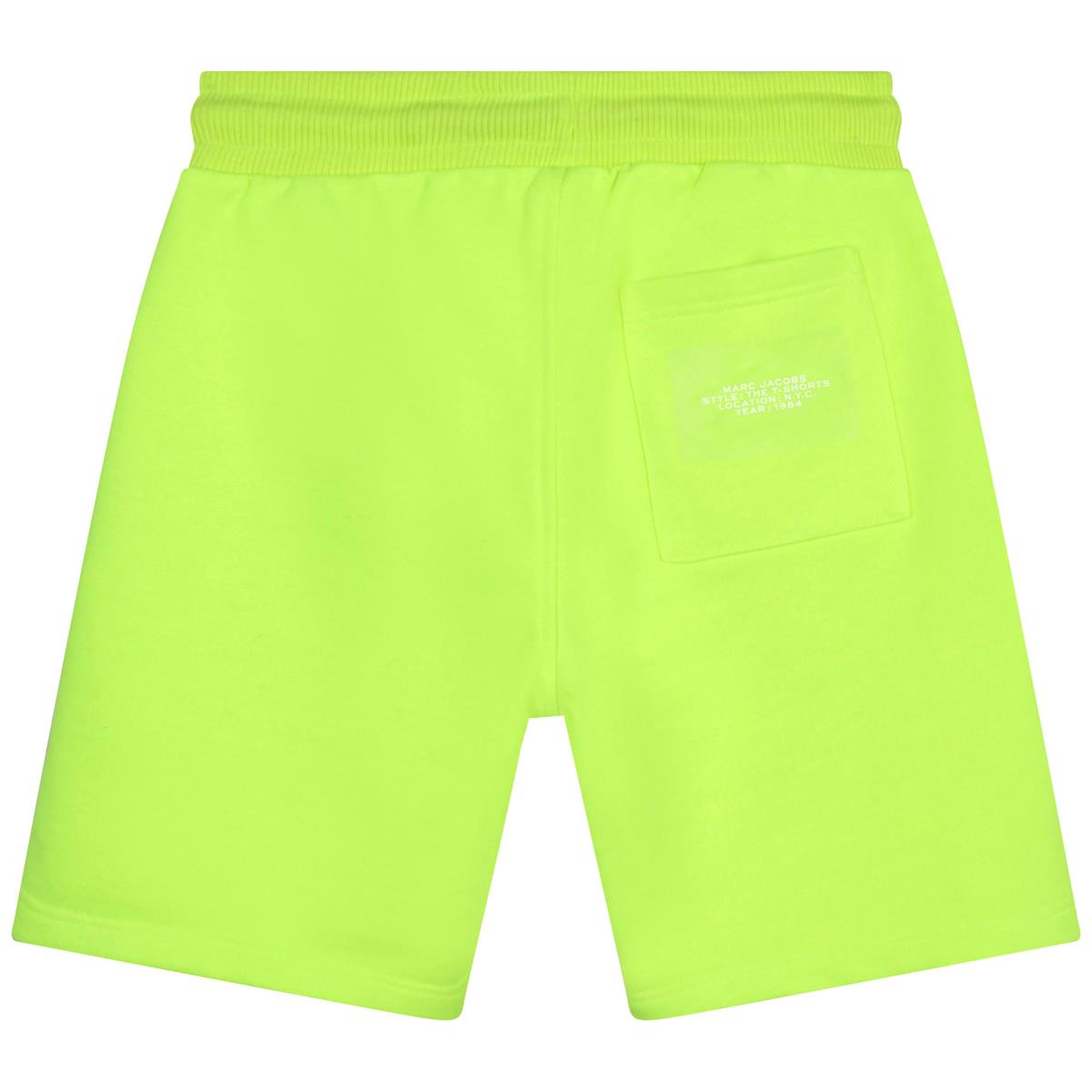 Boys Fluo Green Shorts