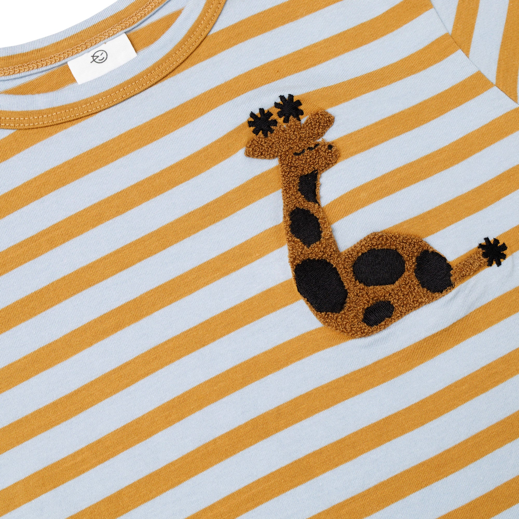 Boys & Girls Blue Stripes Cotton T-Shirt