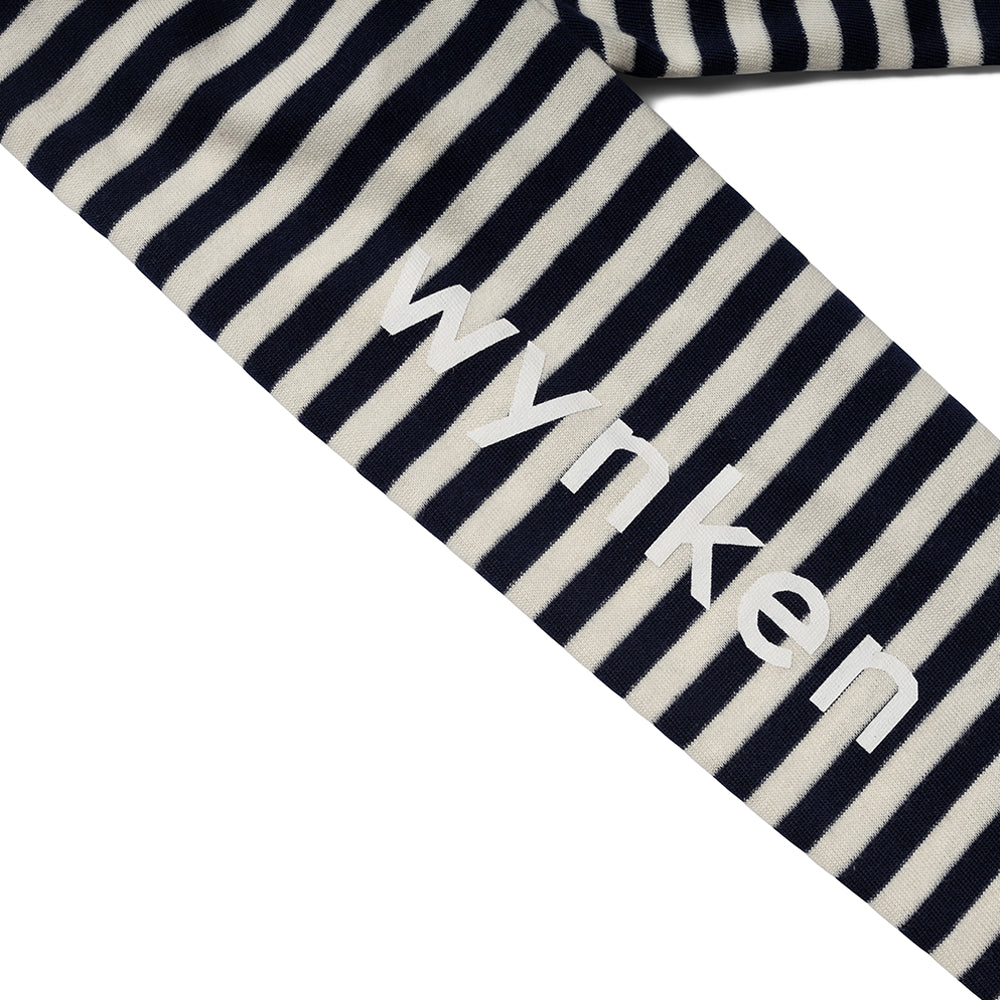 Boys & Girls Navy/Ecru Stripe Organic Cotton T-Shirt