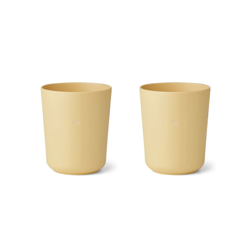 Boy & Girls Yellow Cat Cup(2 Pack)