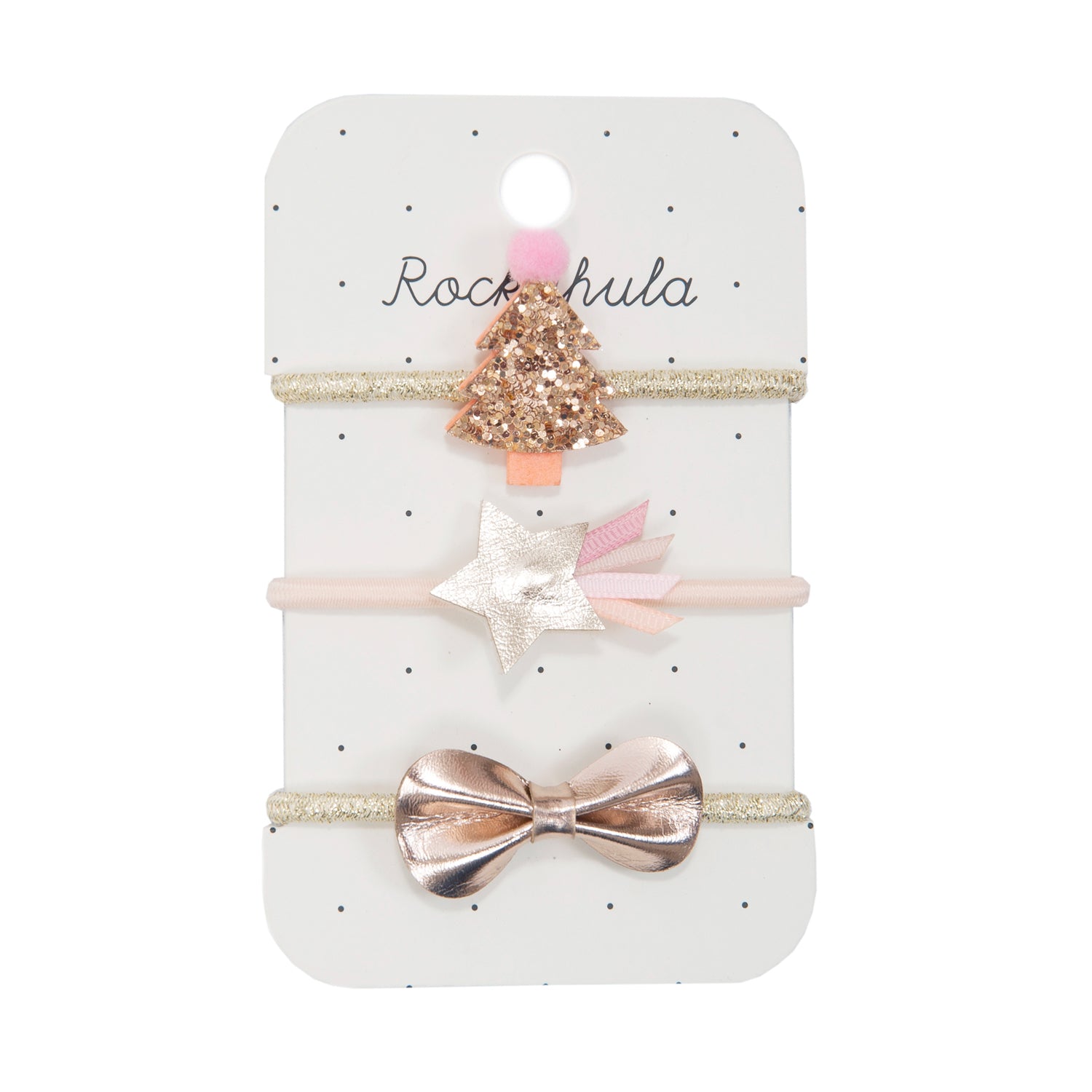 Chouchous Sapin de Noël Or Rose