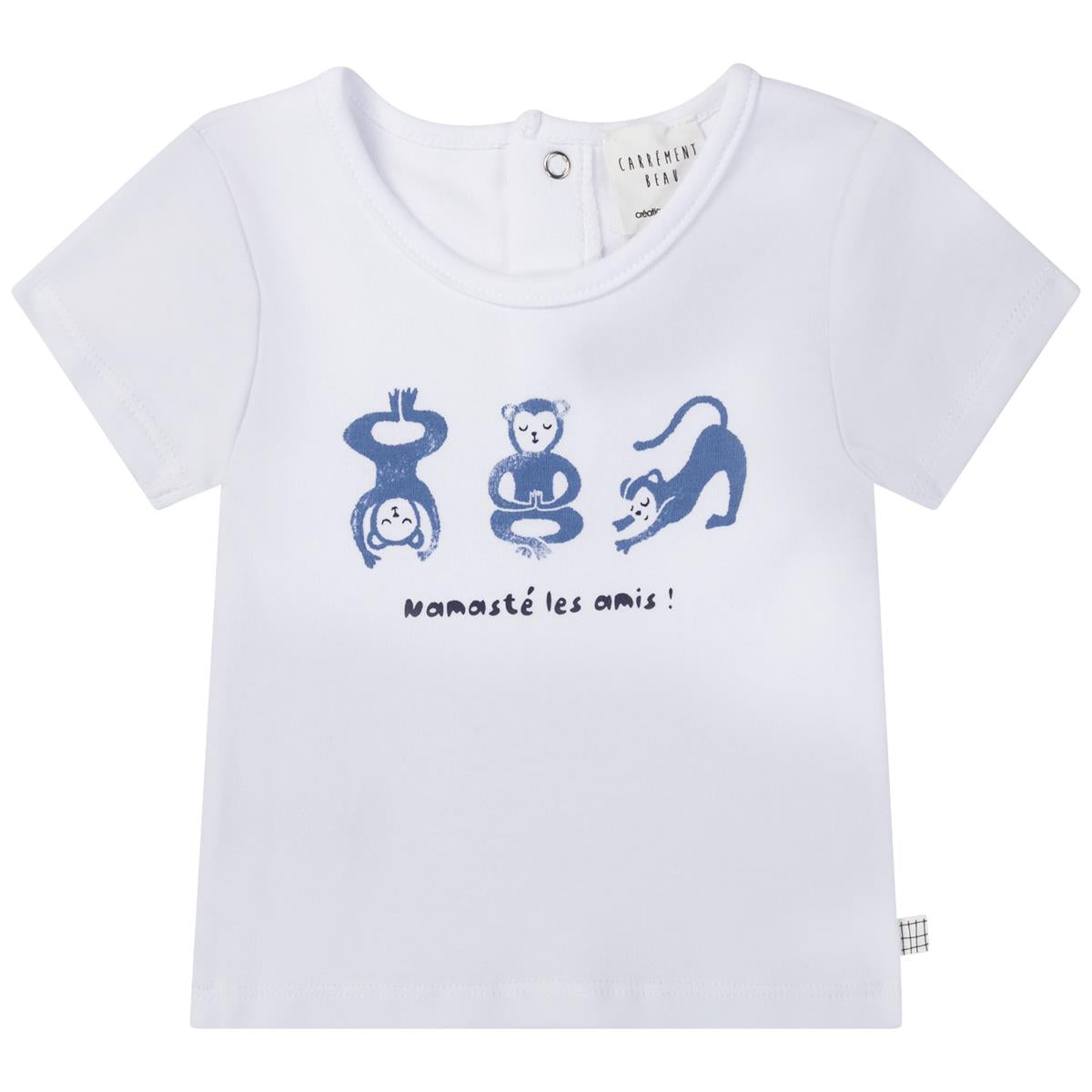 T-shirts blancs pour bébés garçons et filles