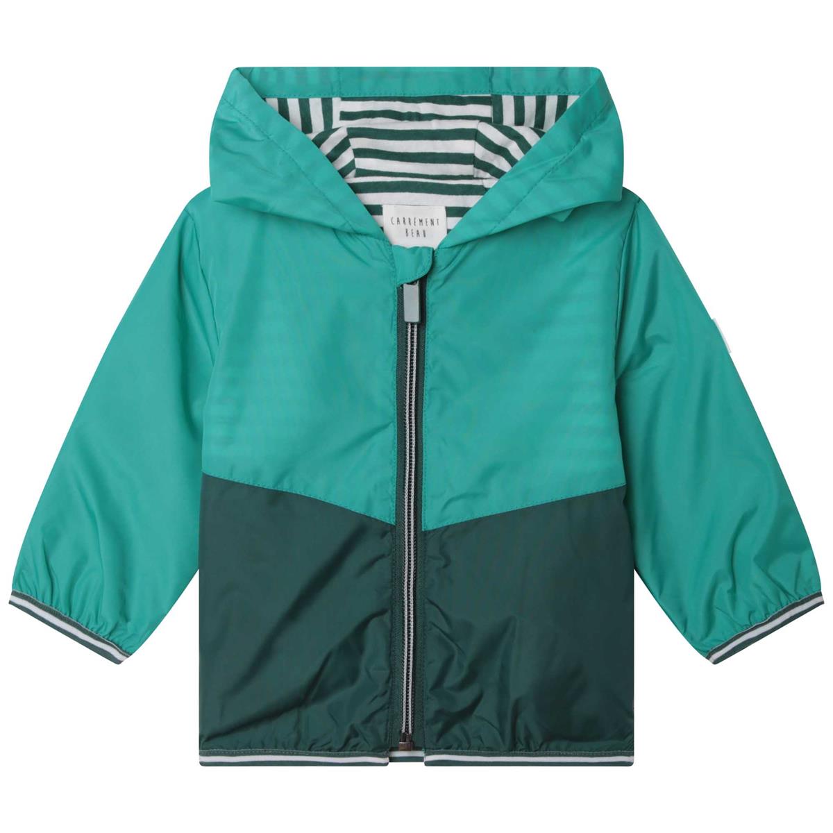 Boys Green Zip-Up Top