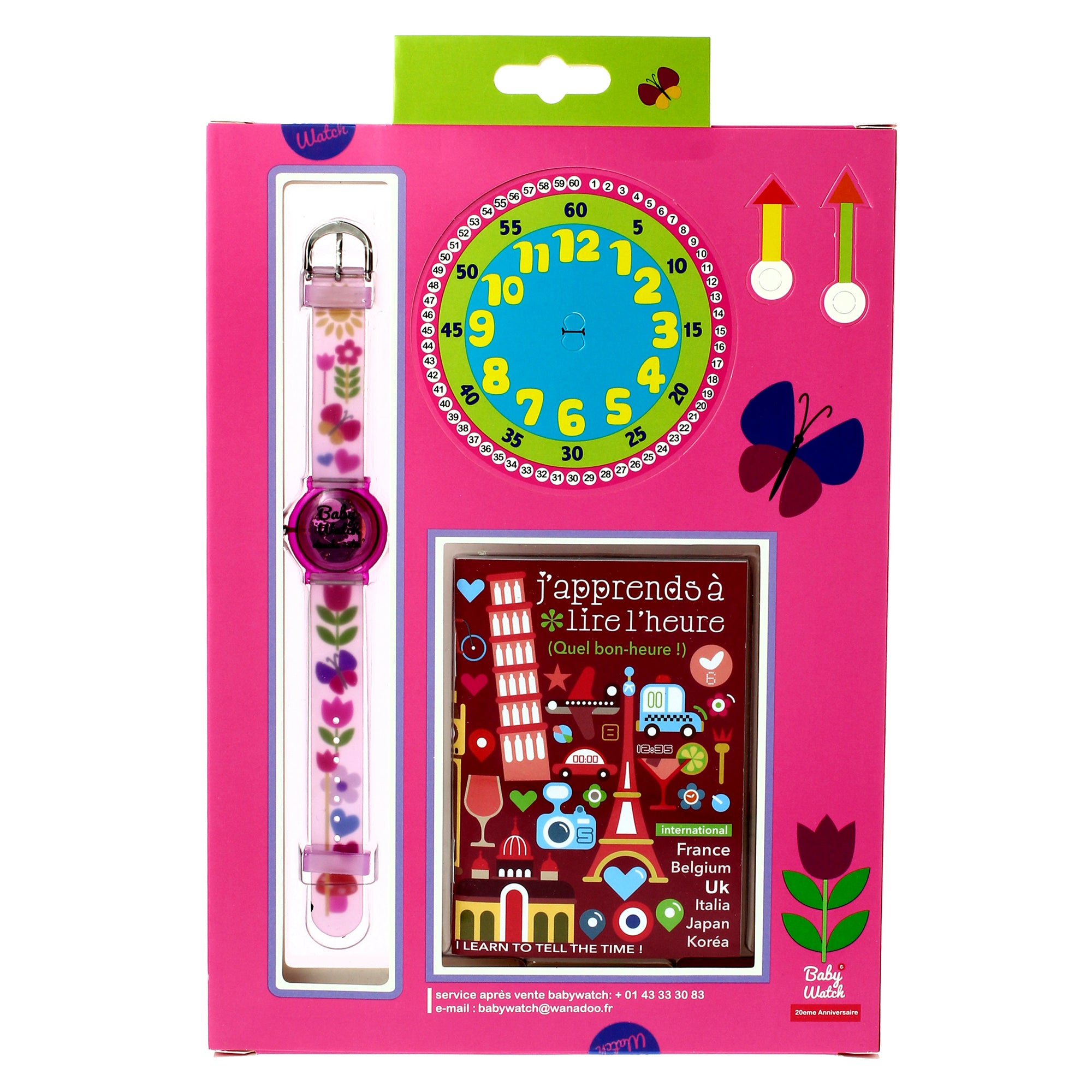 Girls Pink Tulip Watch（6-9Y）