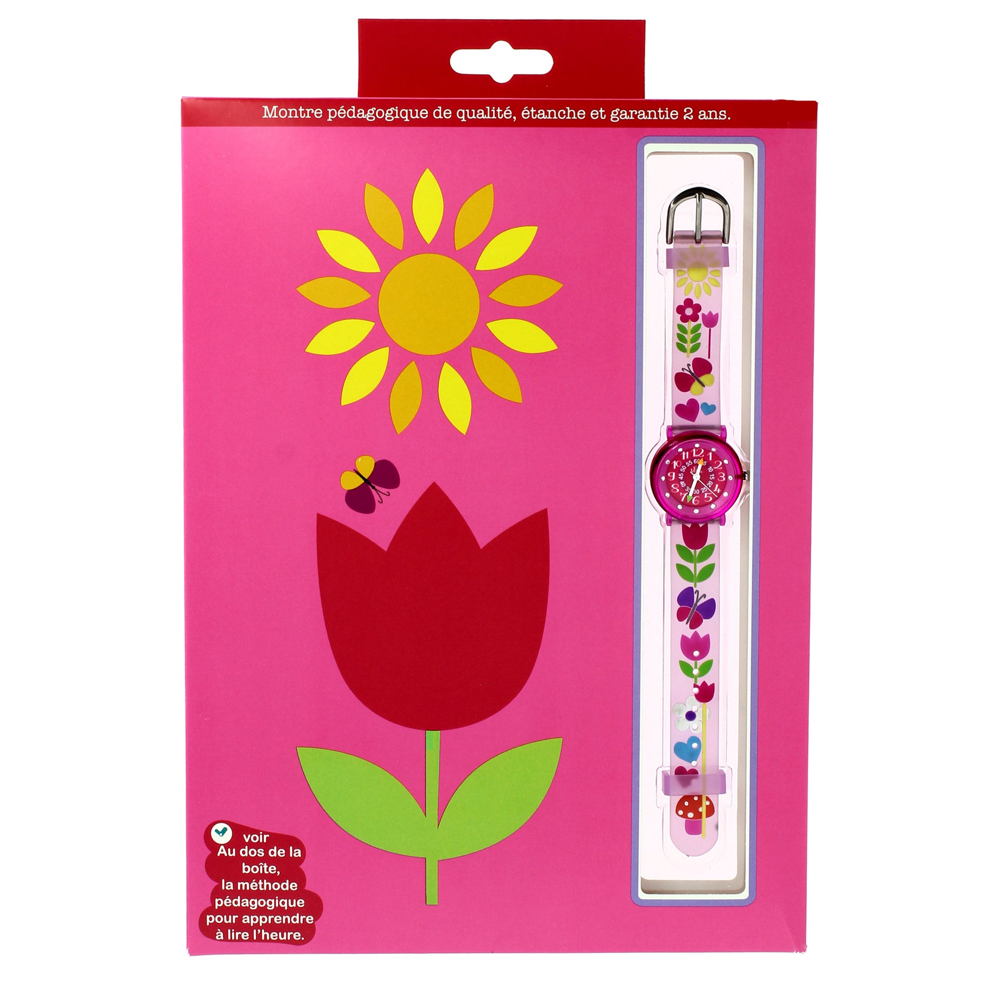 Girls Pink Tulip Watch（6-9Y）
