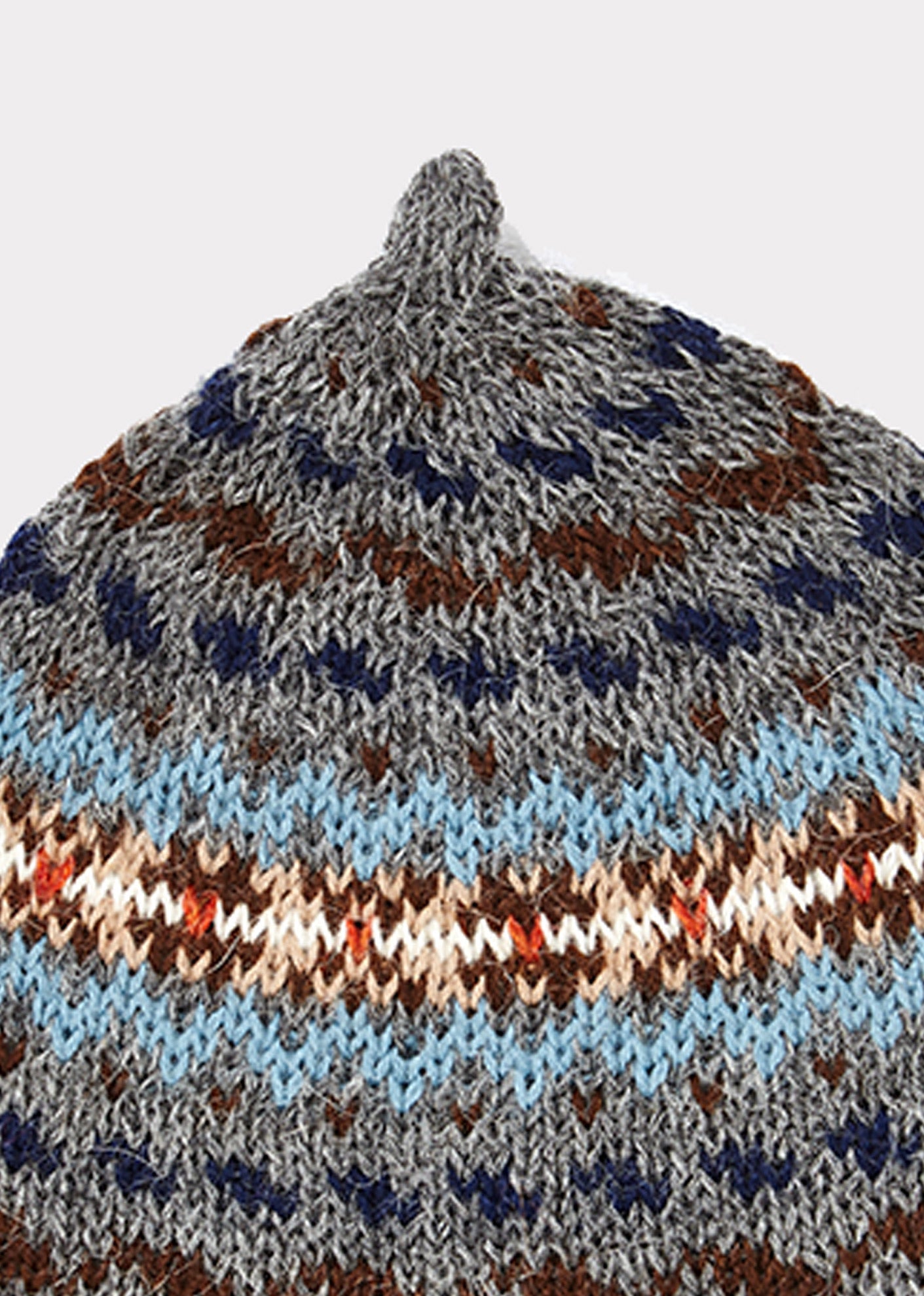 Baby Boys & Girls Grey Alpaca Hat