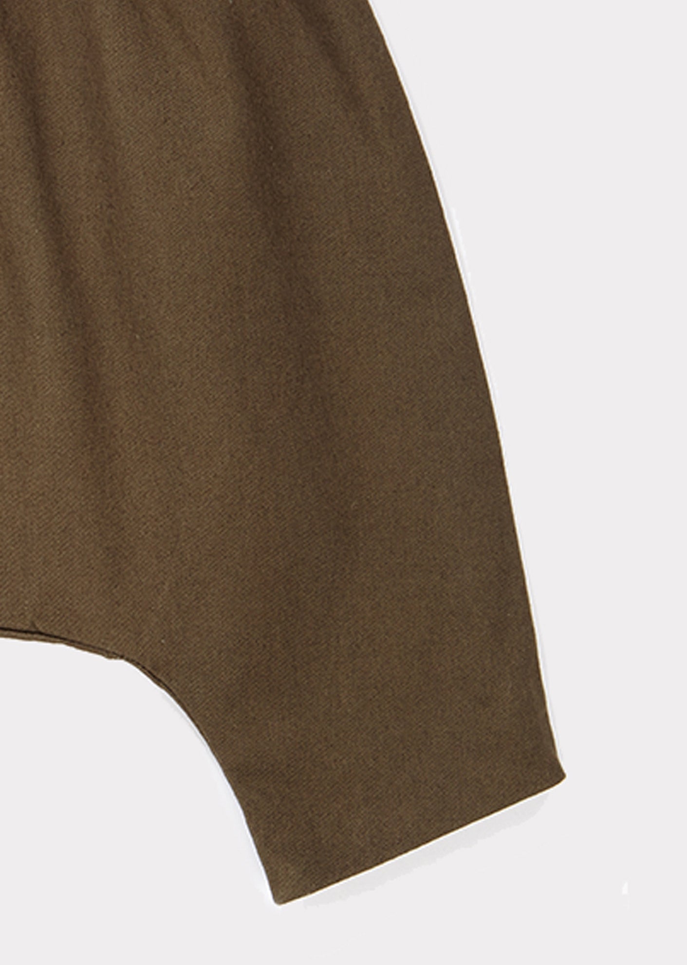 Baby Boys & Girls Dark Green Cotton Trousers