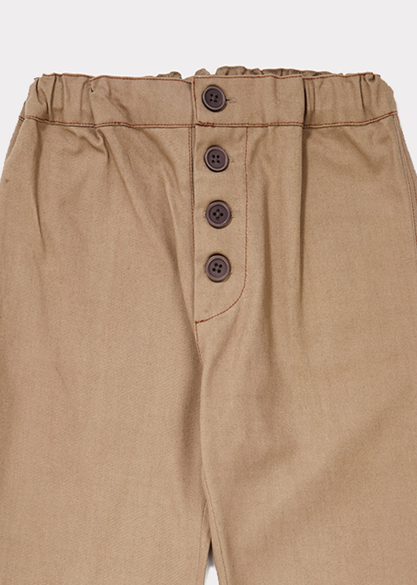 Boys & Girls Khaki Cotton Trousers