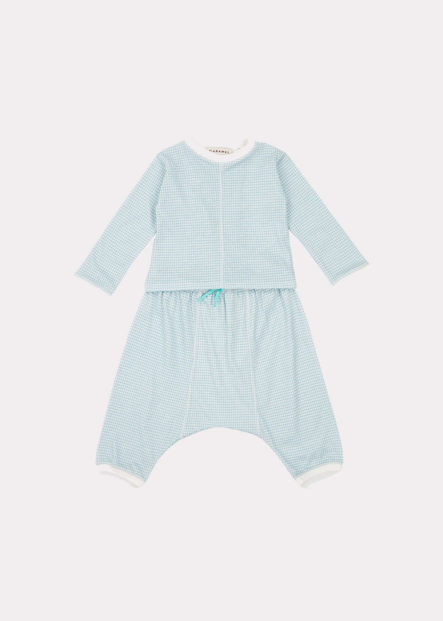 Baby Boys & Girls Cyan Cotton Set