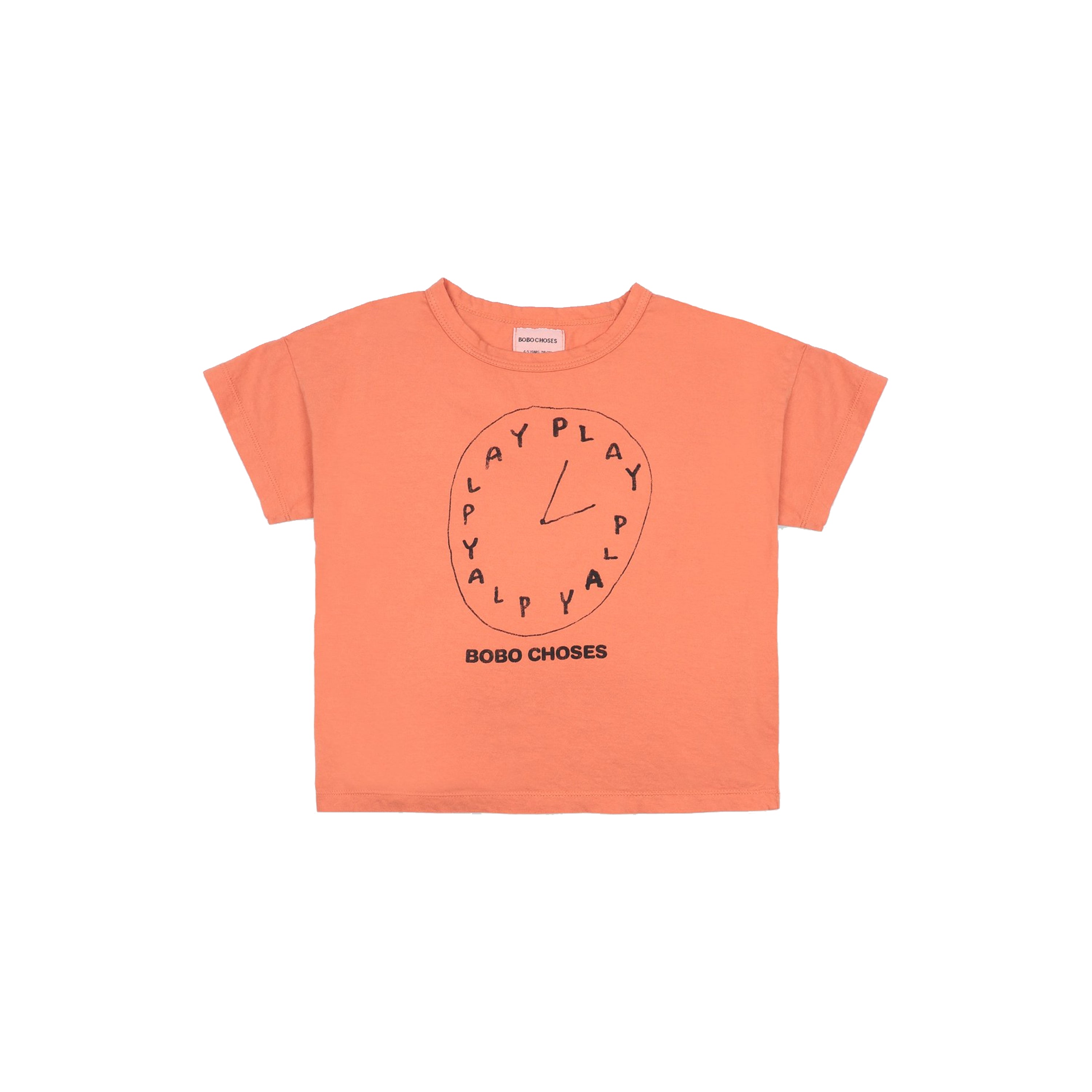 T-shirt en coton orange pour filles