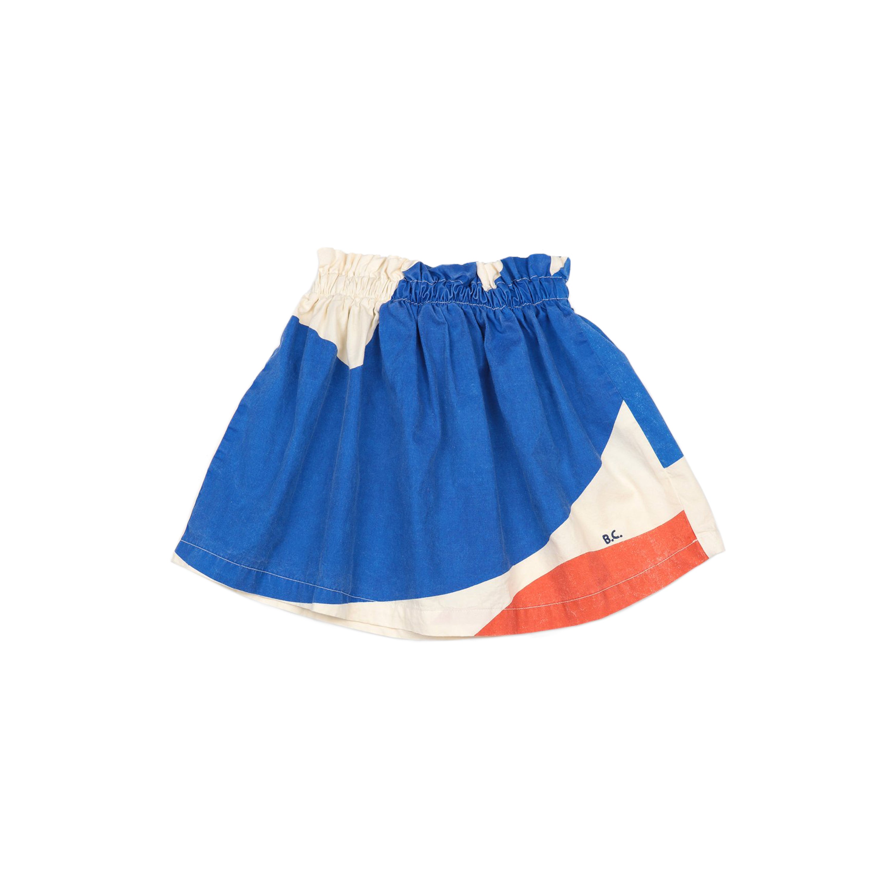 Jupe en coton à paysage bleu pour filles