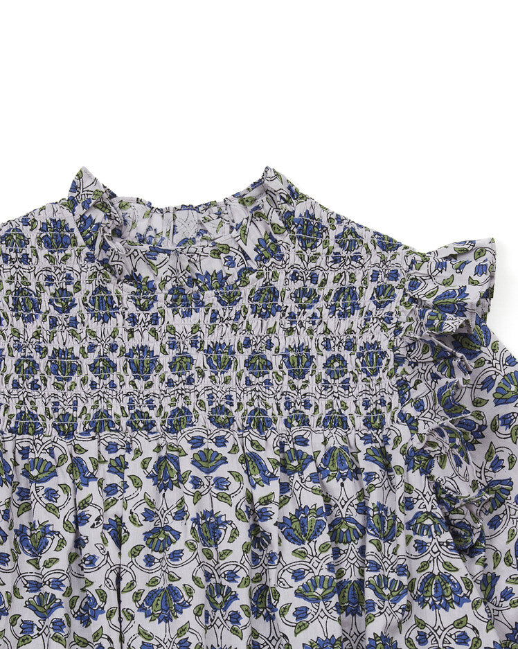 Robe imprimée écrue pour fille