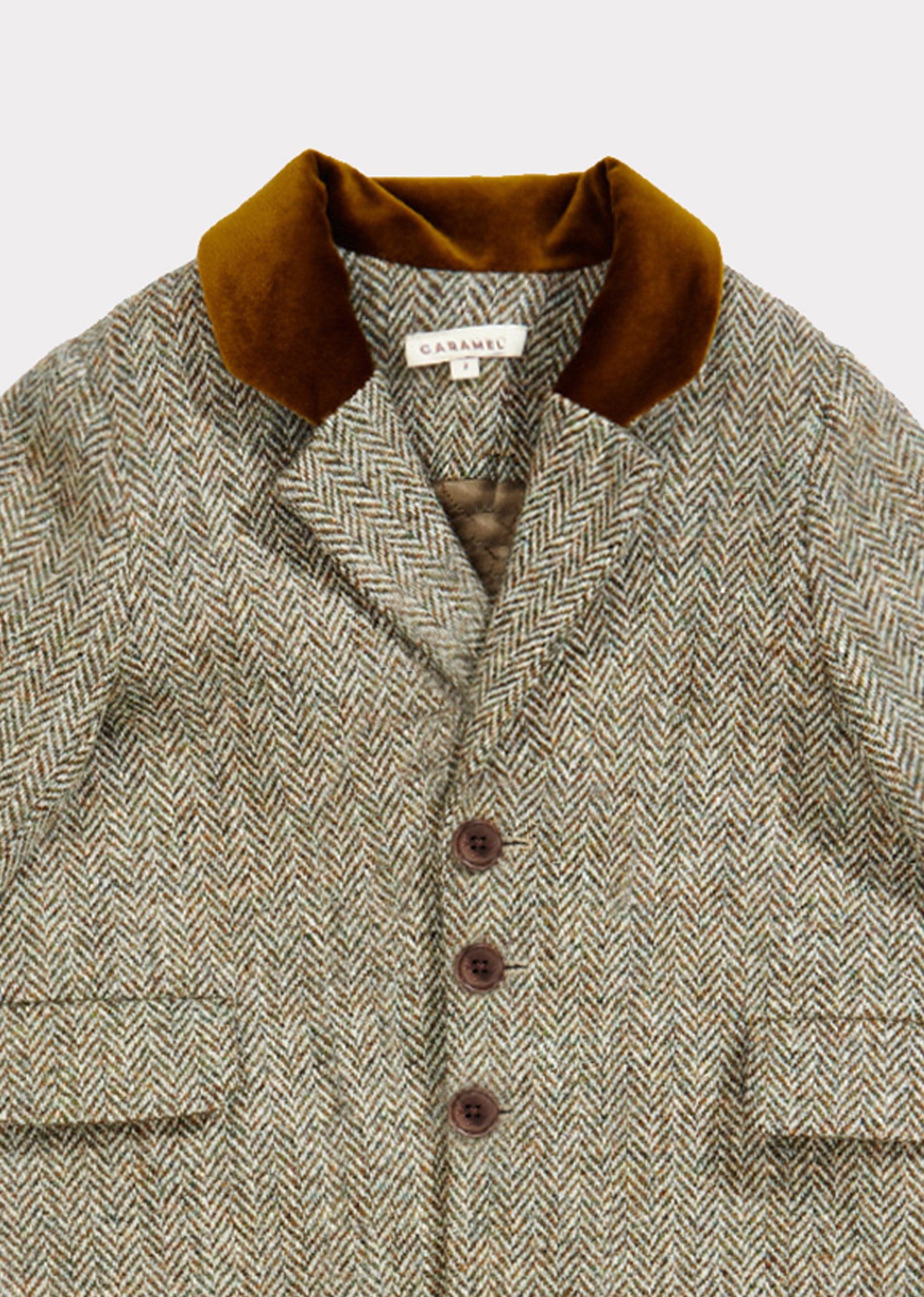 Boys & Girls Beige Wool Coat