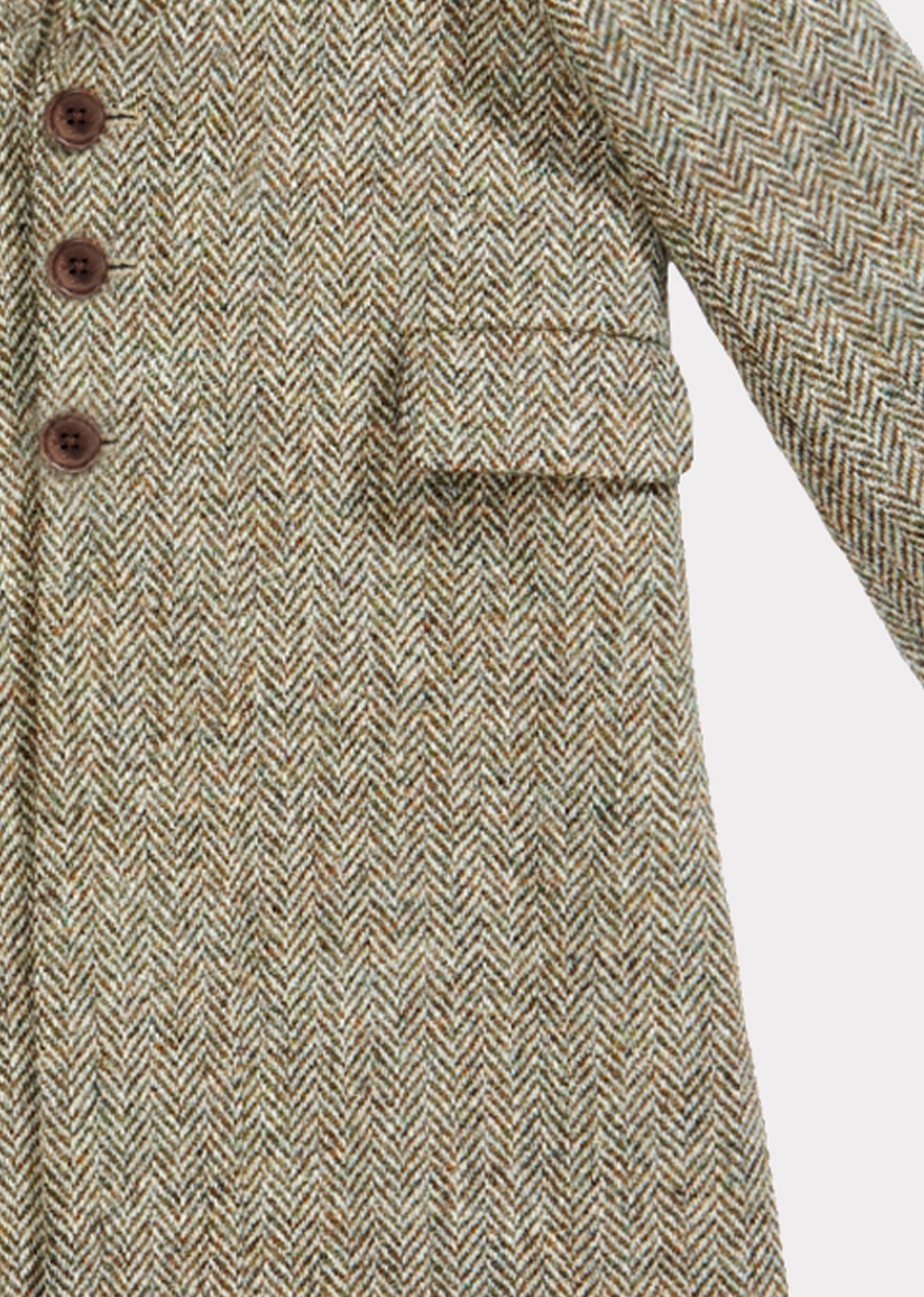 Boys & Girls Beige Wool Coat