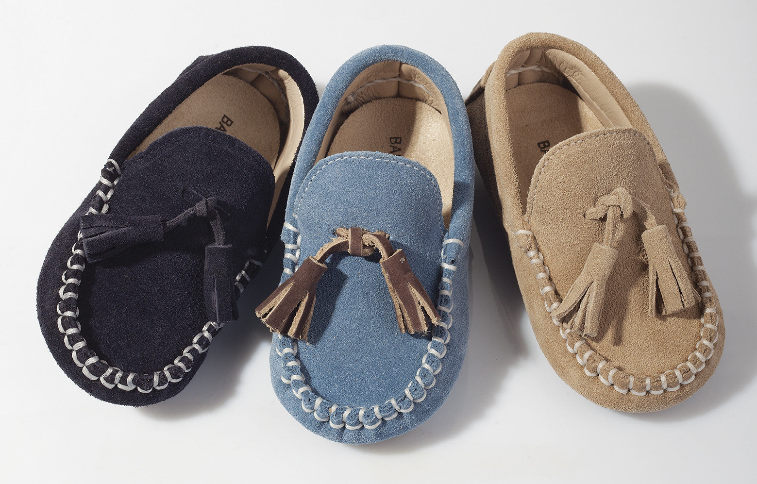 Boys & Girls Blue Royal  Suede Leather Tasselled Loafers - CÉMAROSE | Children's Fashion Store - 2