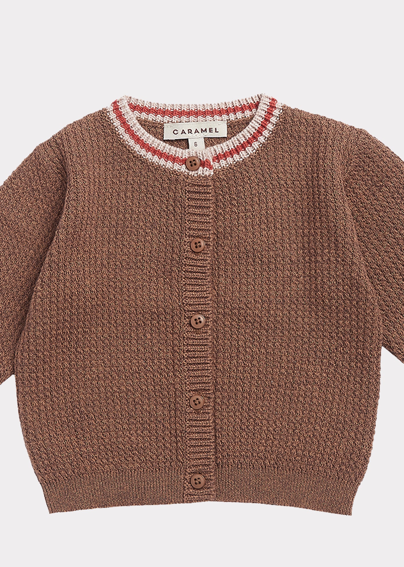Baby Boys Brown Cotton Cardigan