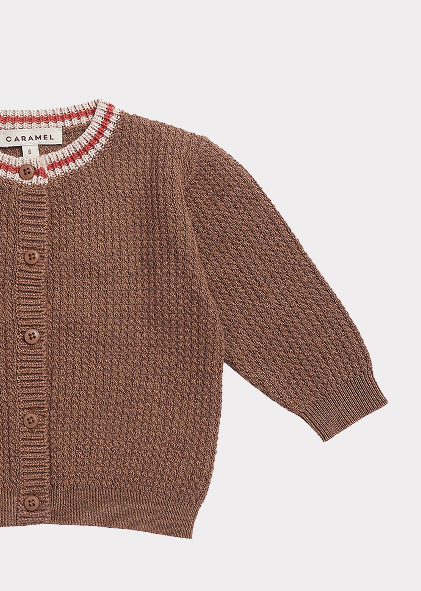 Baby Boys Brown Cotton Cardigan