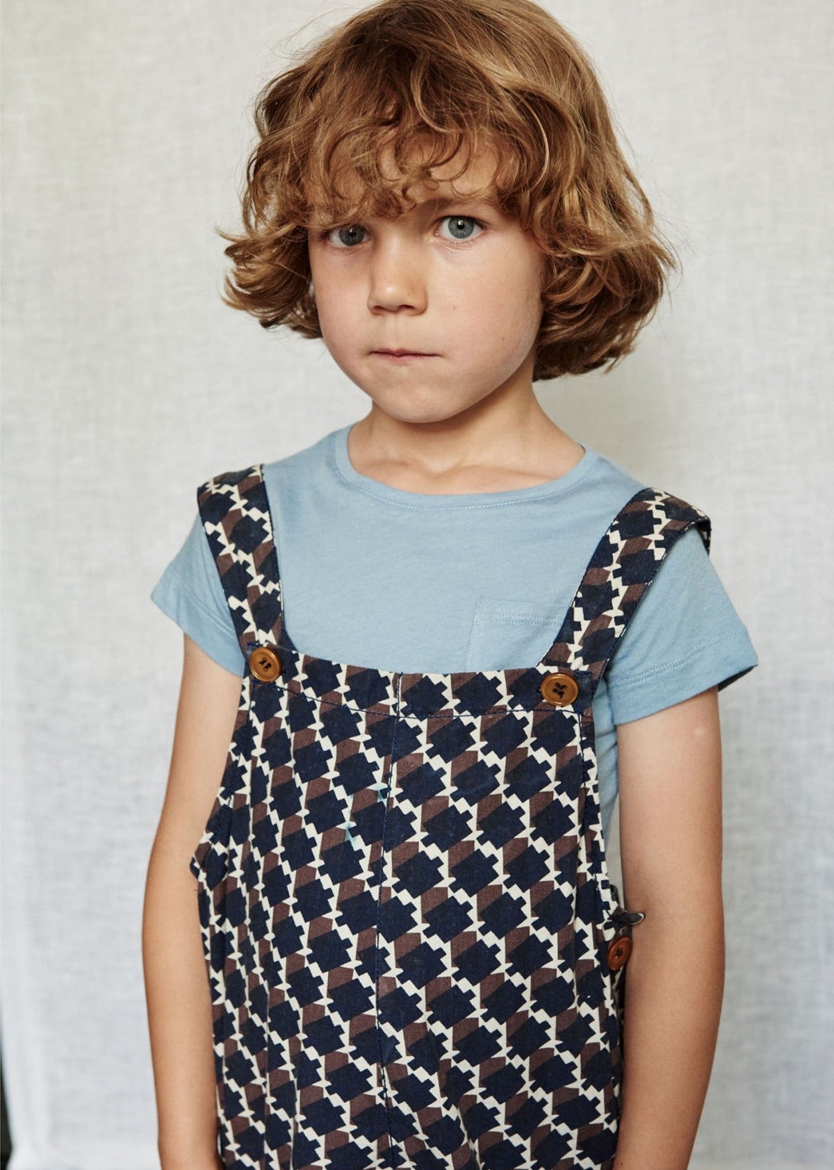 Boys & Girls Cornflower  Cotton  Jersey  T-shirt