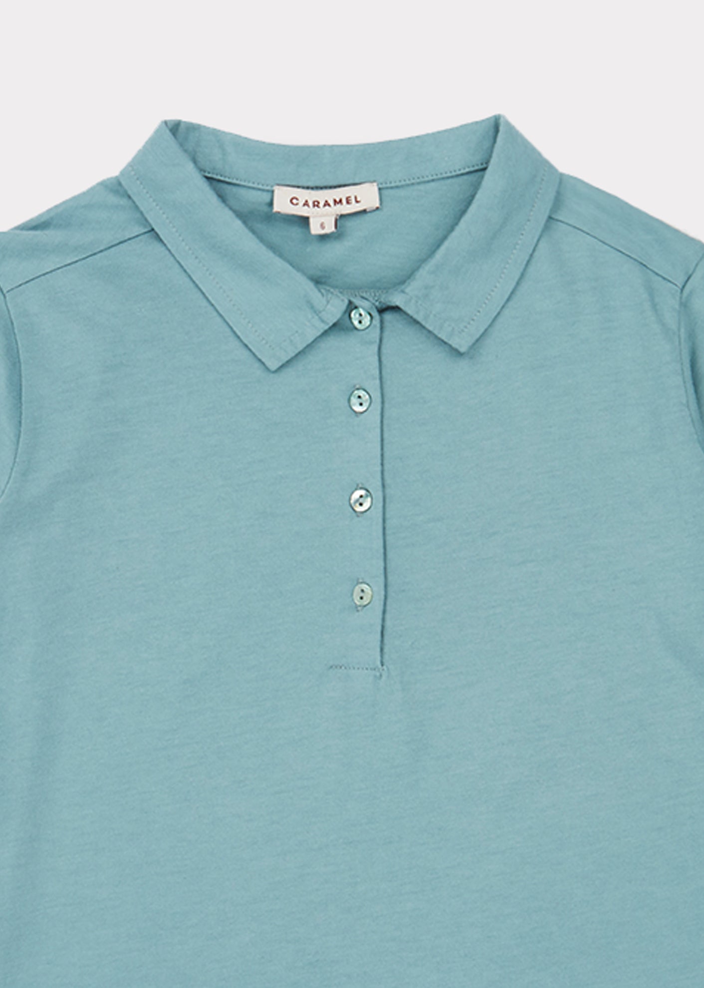Boys Light Blue Cotton Polo Shirt