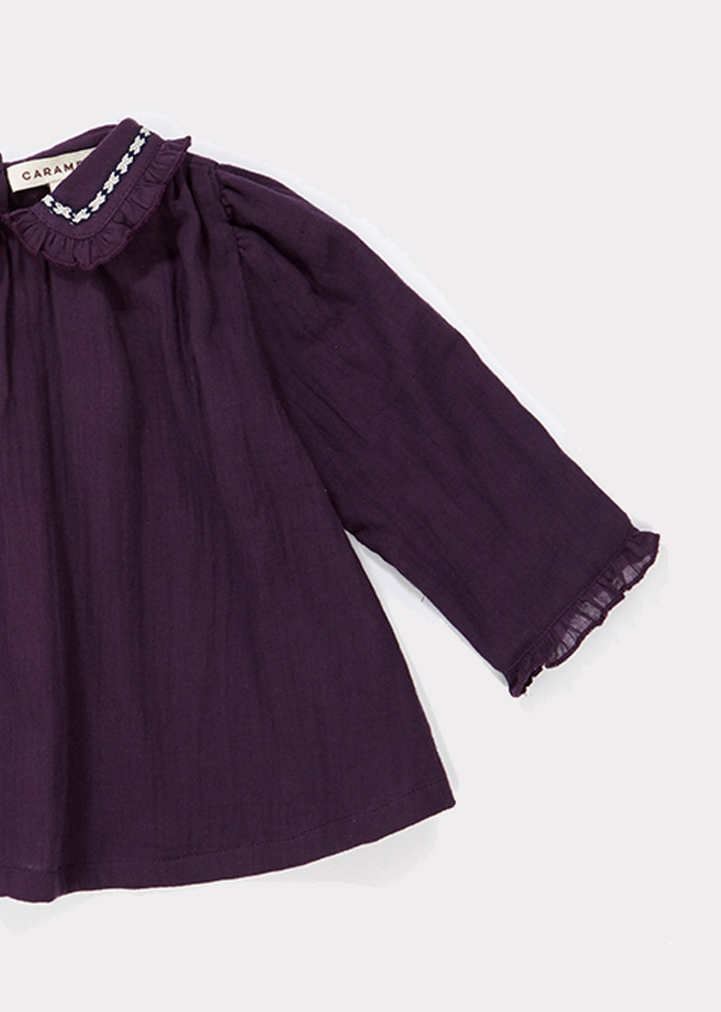 Baby Girls Purple Cotton Blouse