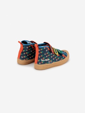 Boys & Girls Blue Logo Shoes