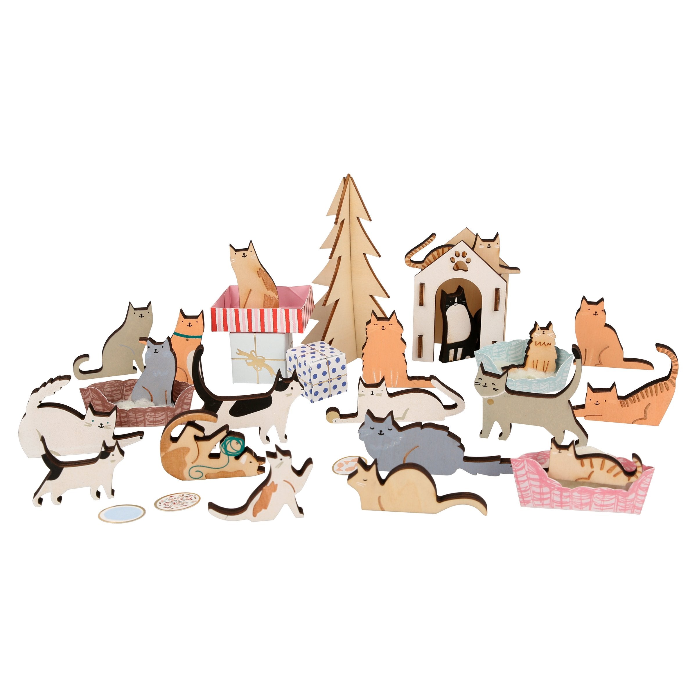 Valise Calendrier de l'Avent pour chats