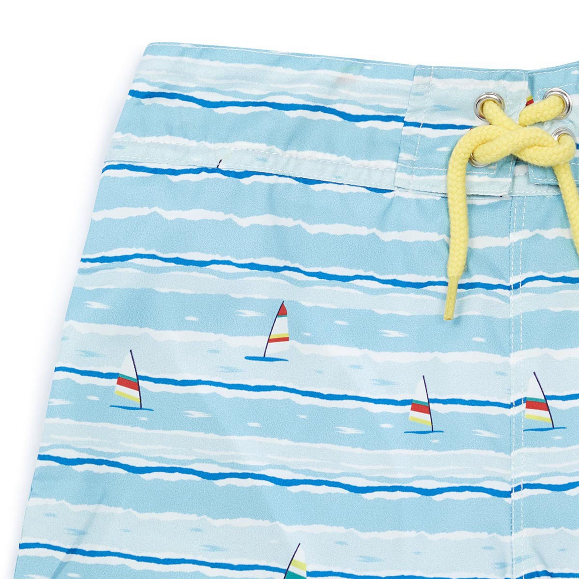 Boys Blue Stripes Swimsuit
