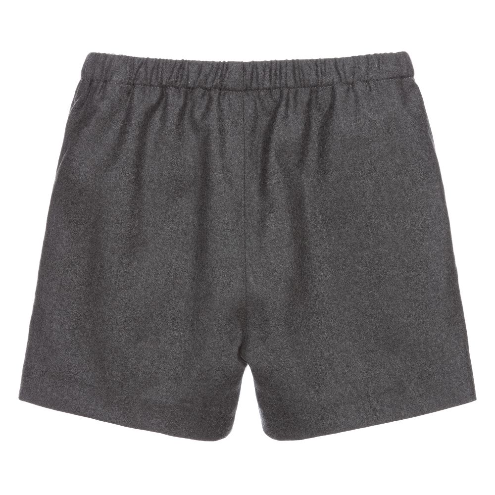 Boys & Girls Medium Grey Wool Shorts