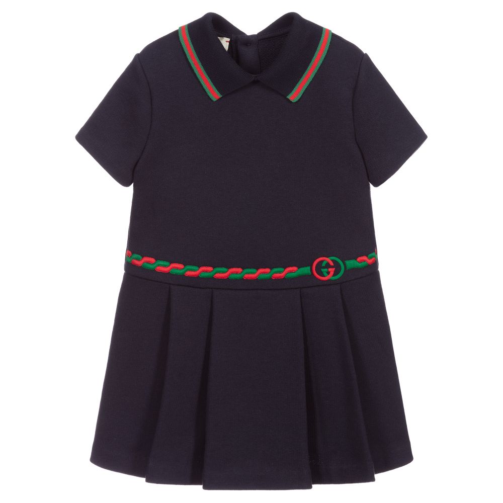 Robe bleue bébé fille