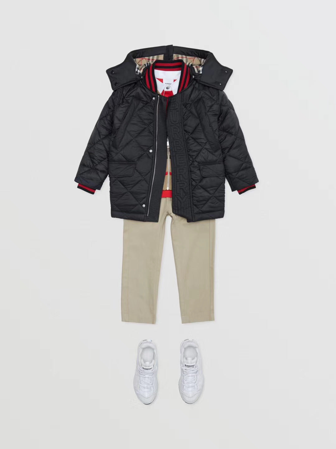 Boys Black Padded Down Jacket
