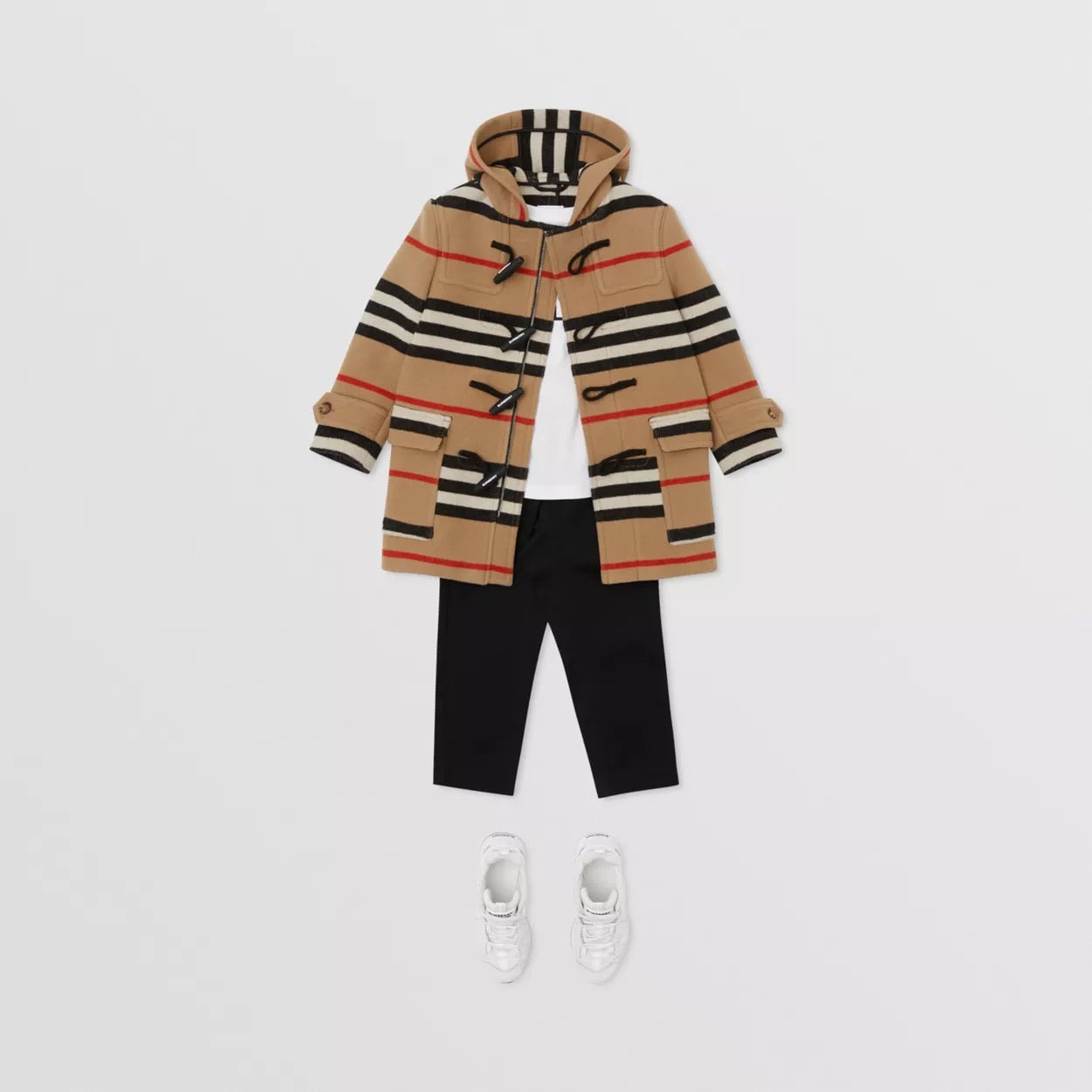 Boys Archive Beige Virgin Wool Coat