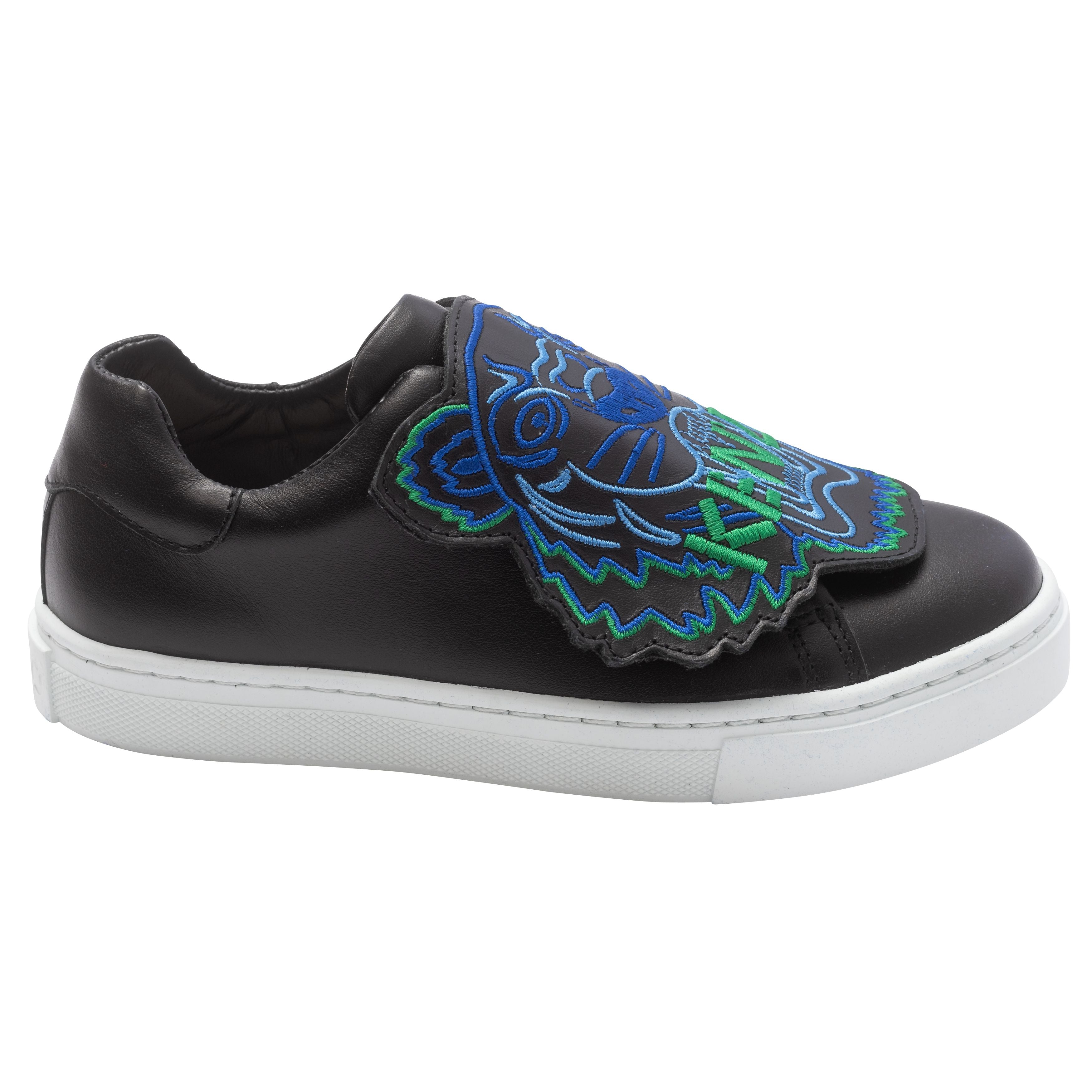 Boys Black Logo Shoes