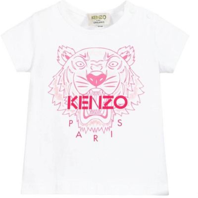 T-shirt en coton blanc optique bébé fille