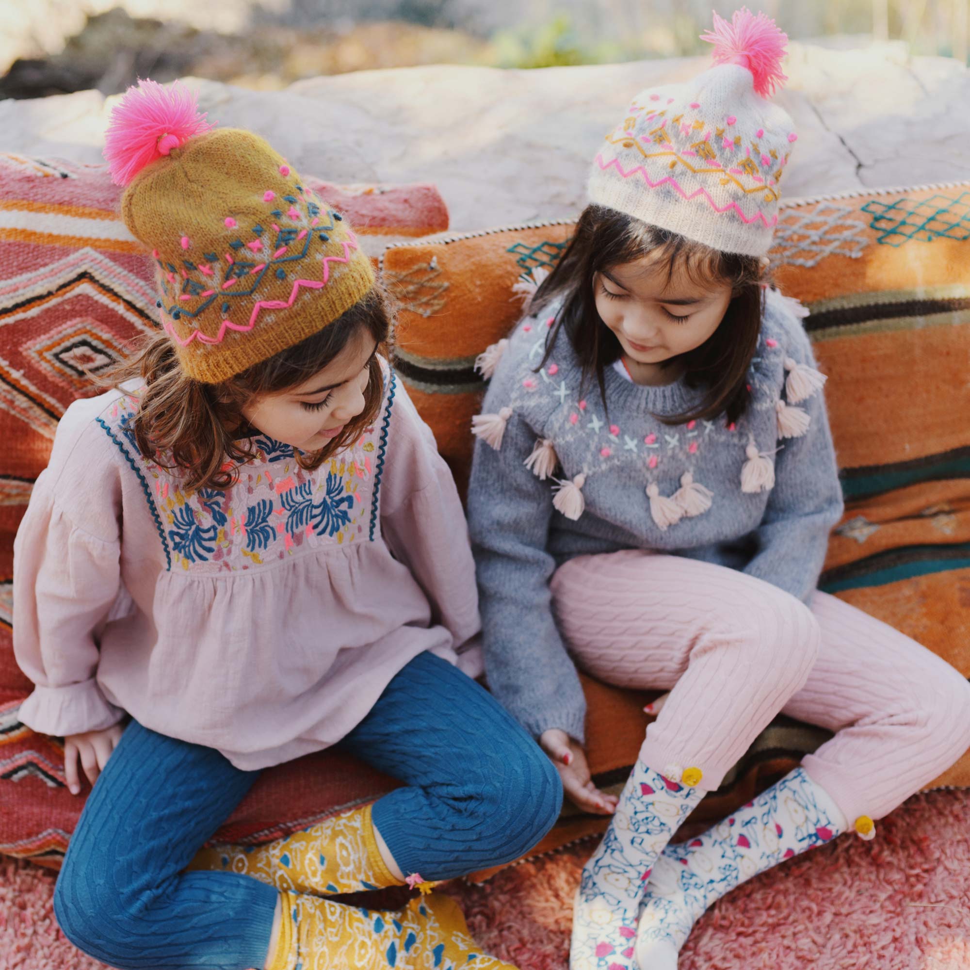 Girls Beige "Arthur" Hat