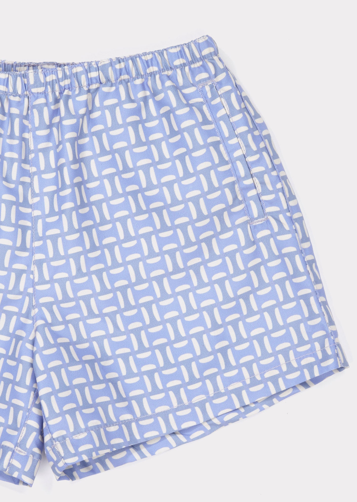 Boys & Girls Blue Printing Swim Shorts