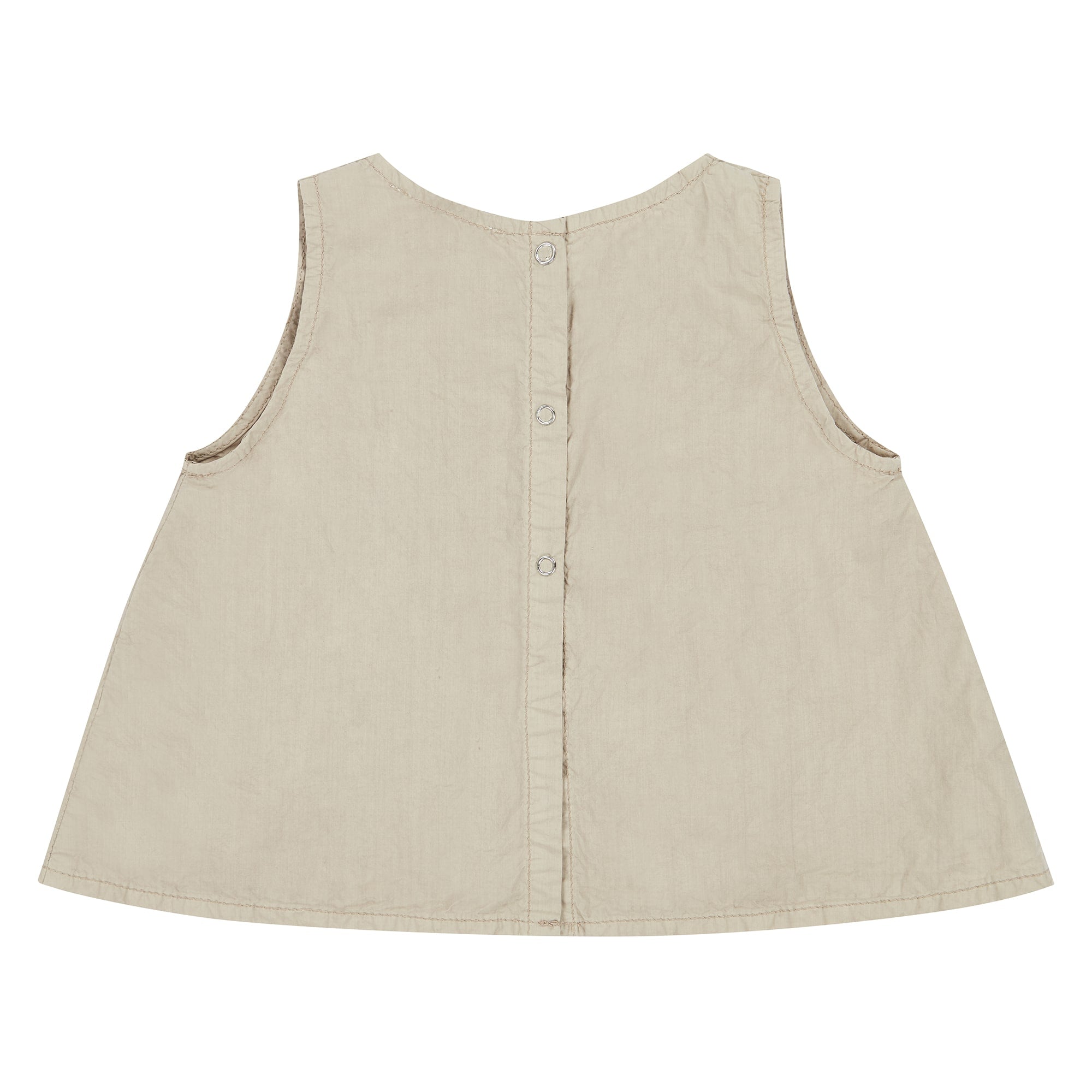 Baby Girls Pale Grey Cotton Top