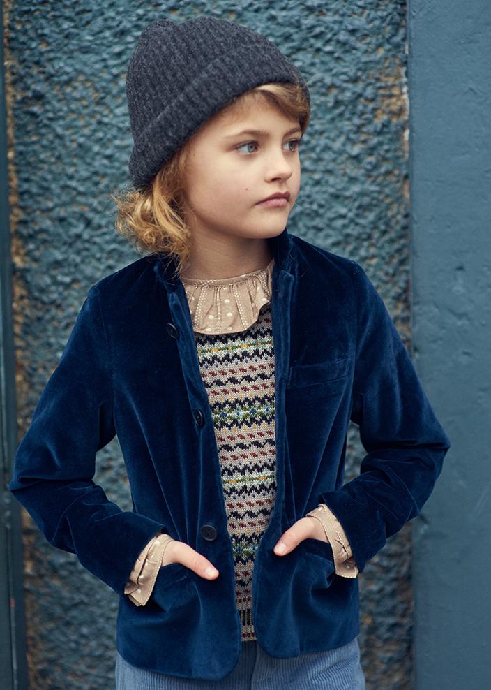 Girls Chestnut Dotty Print Tern Shirt