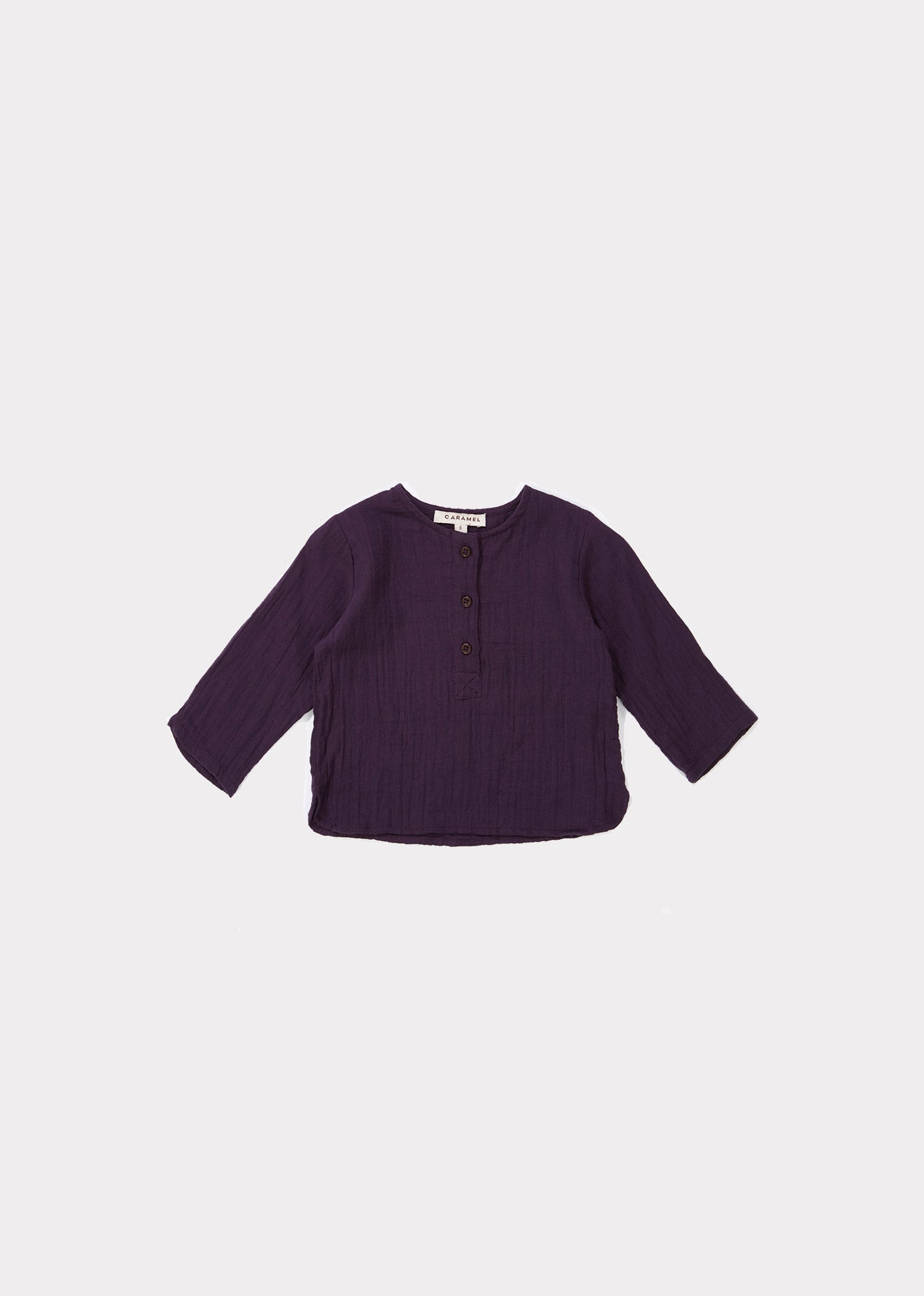 Baby Girls Purple Cotton Shirt