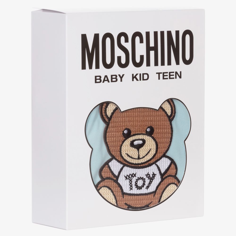 Baby Boys & Girls Blue Cotton Babysuit