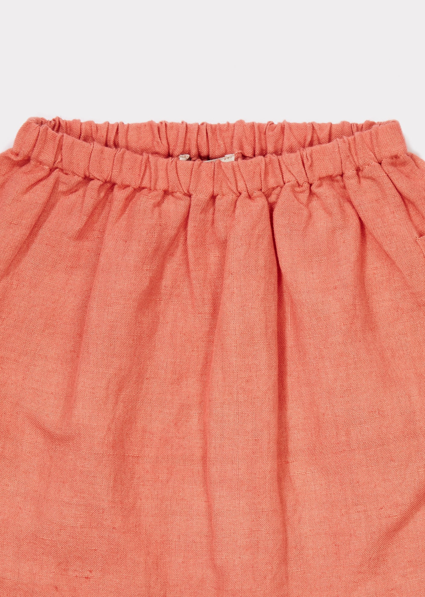 Baby Orange Cotton Woven Trousers