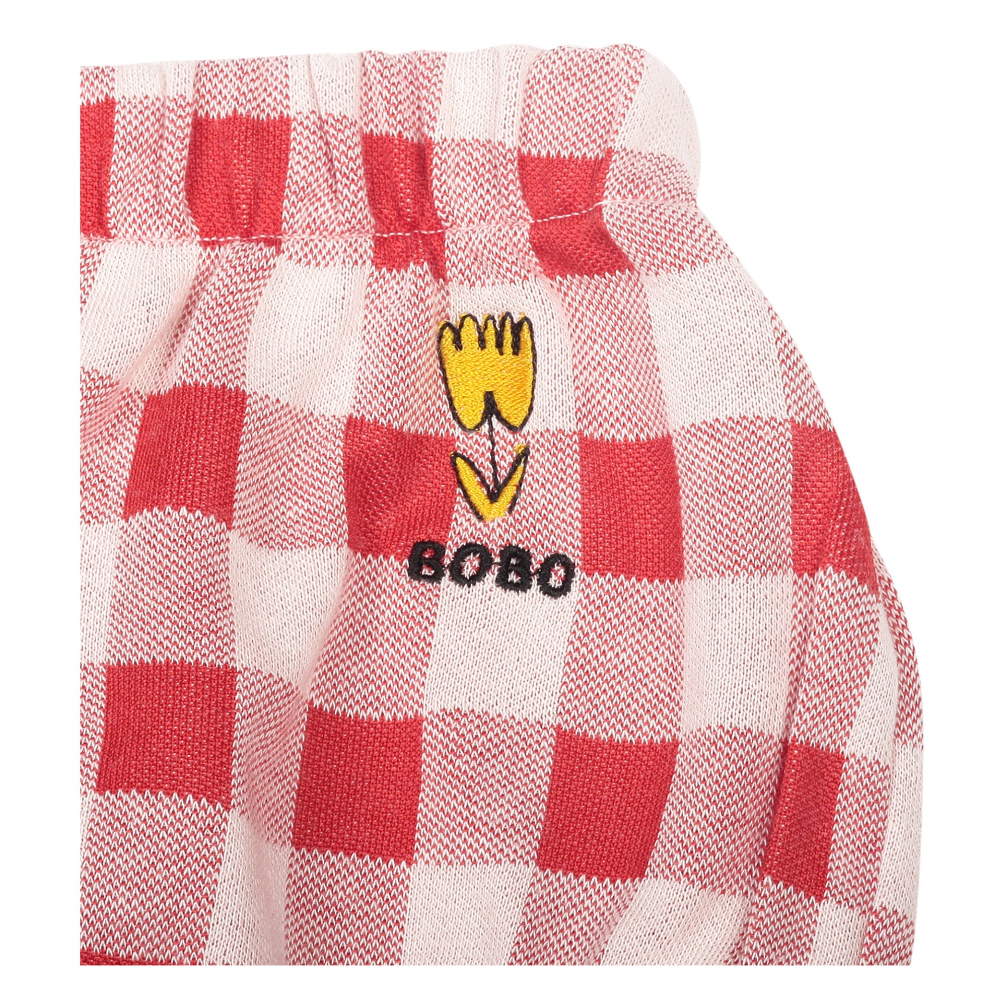 Bloomer en coton à carreaux rouges pour bébé fille