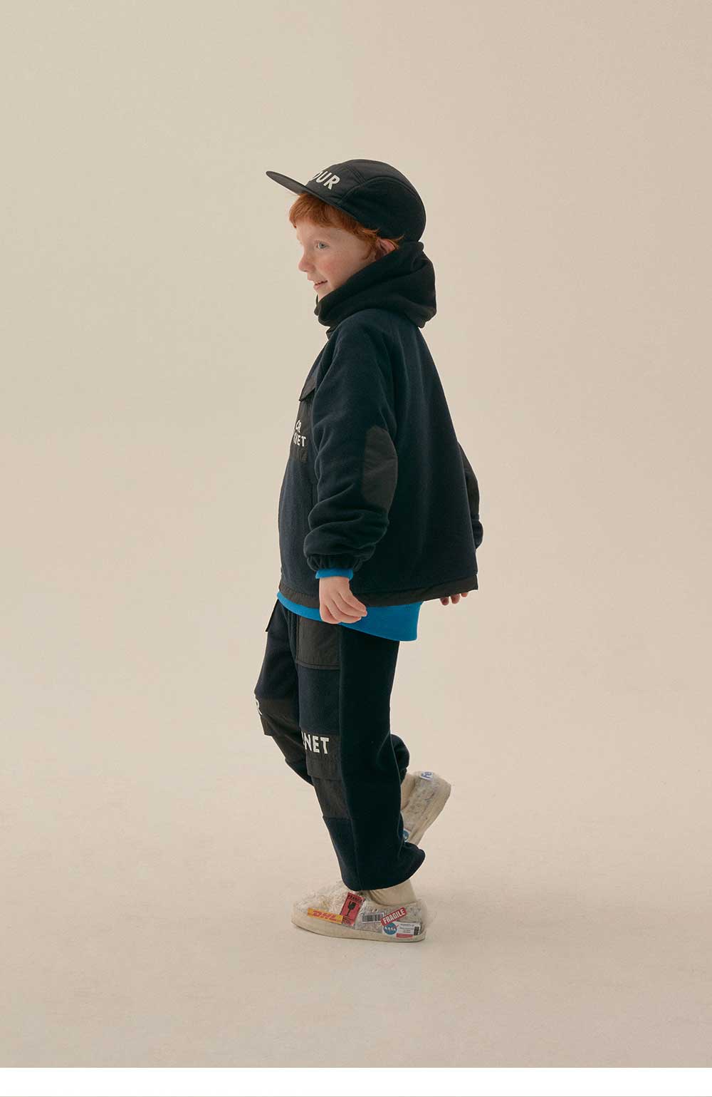 Boys & Girls Black Logo Cap
