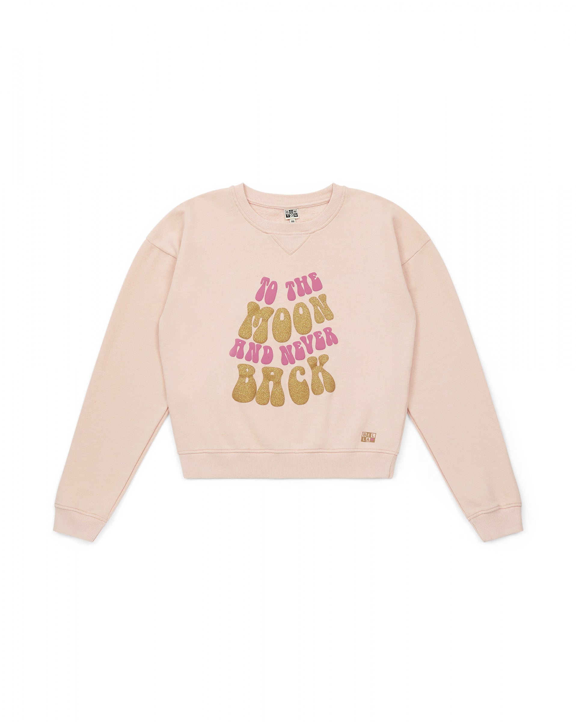 Boys & Girls Pink Cotton Sweatshirt