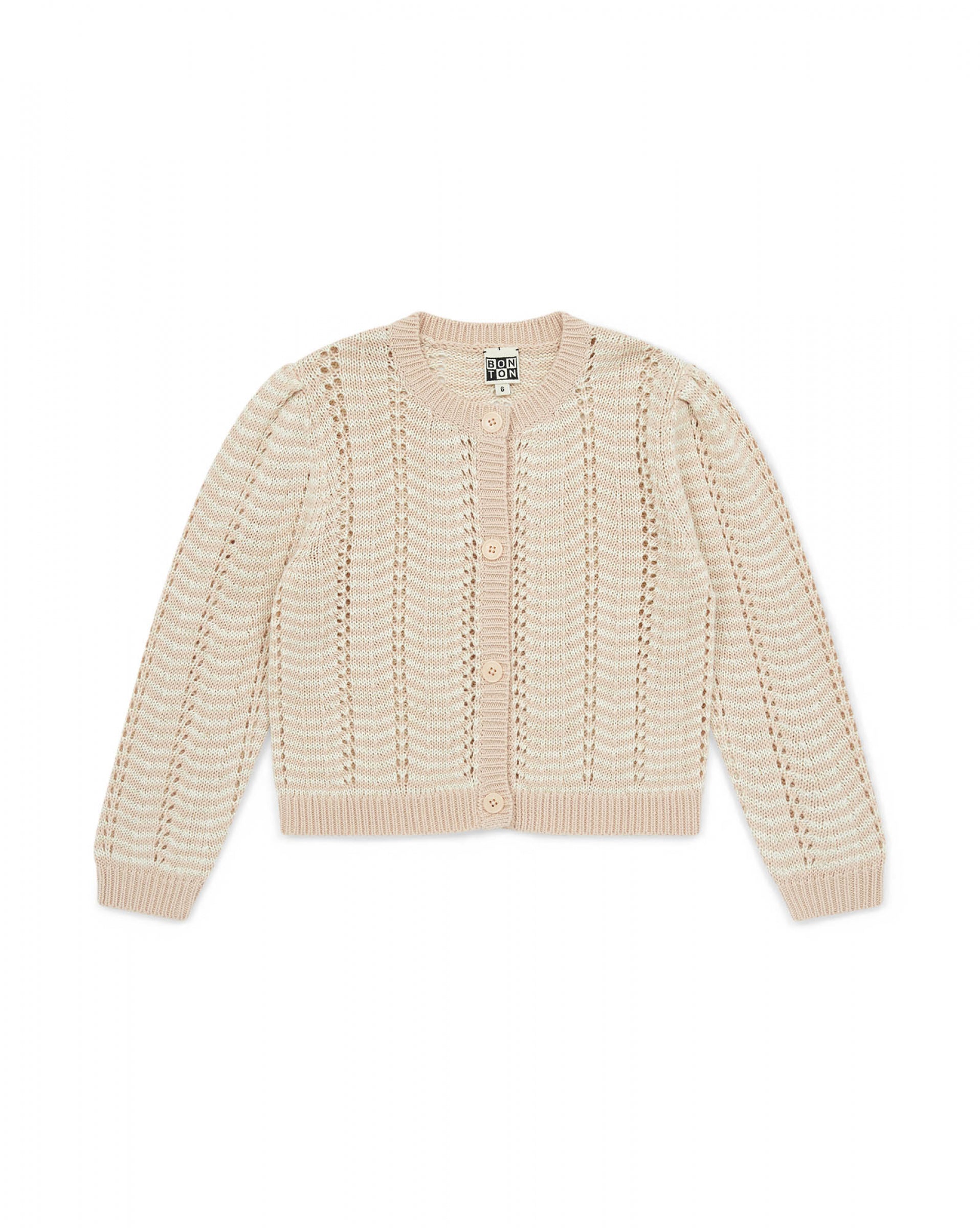 Boys & Girls White Cotton Cardigan