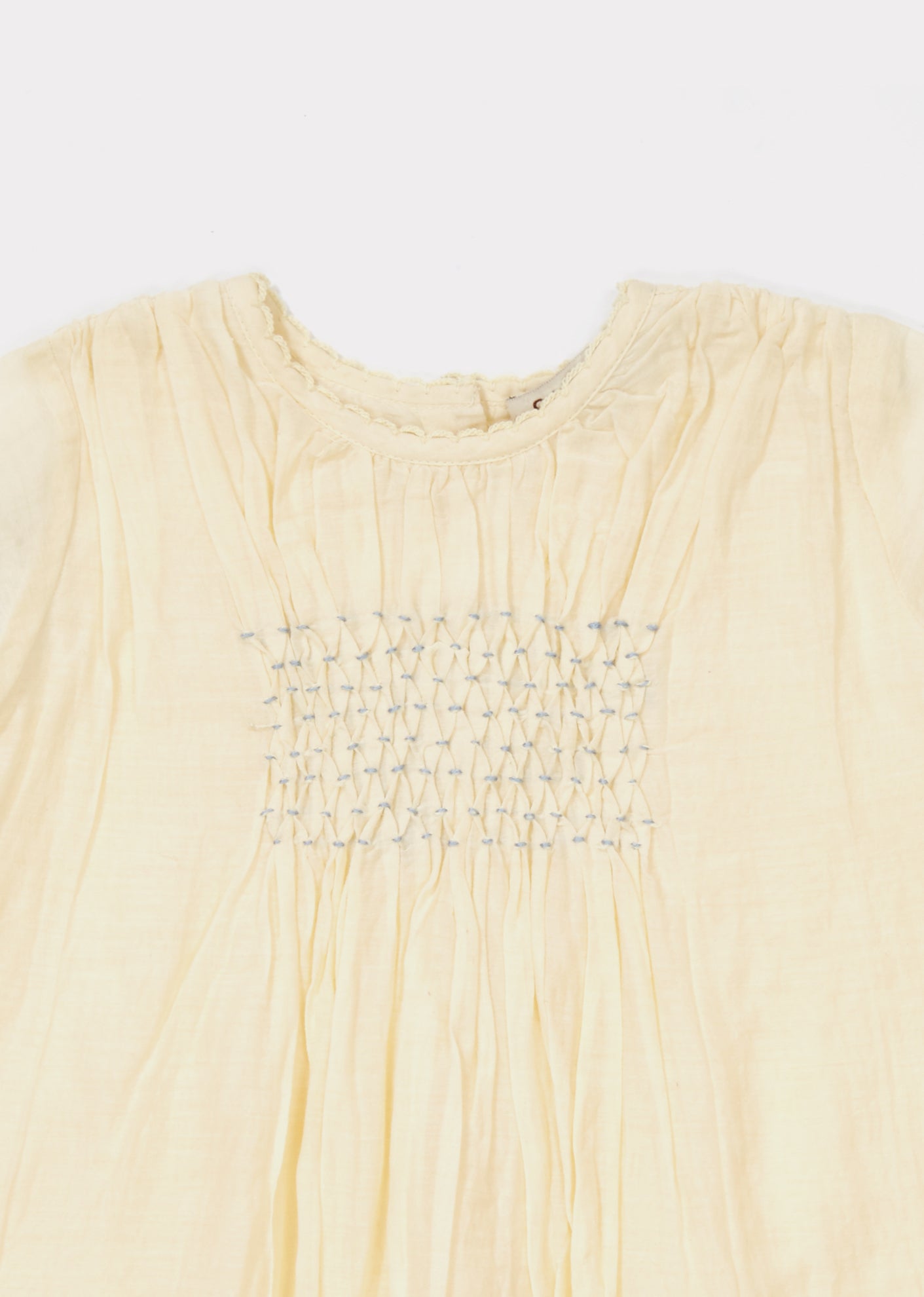 Baby Girls Pale Yellow Cotton Dress