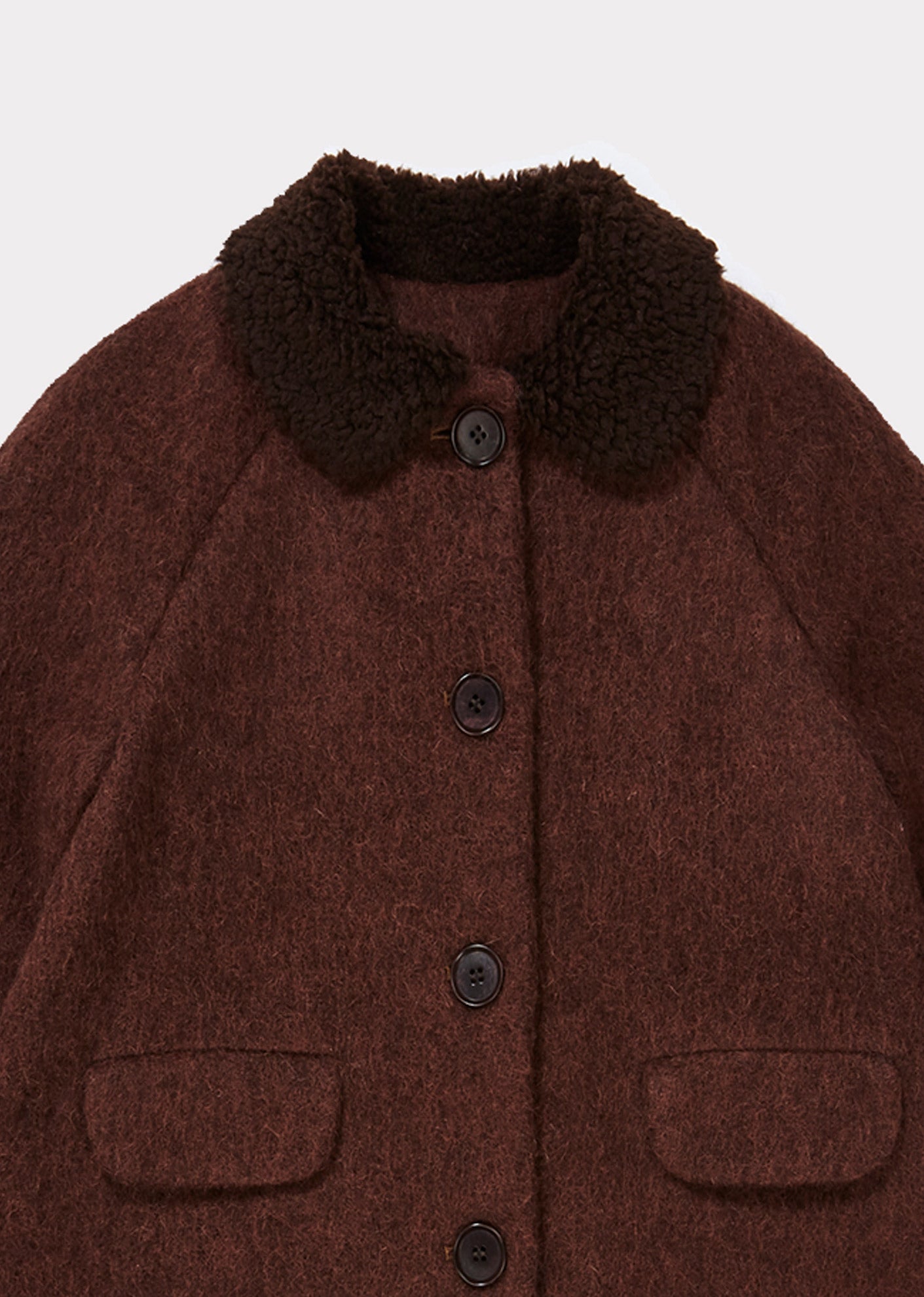 Boys & Girls Plum Wool Coat