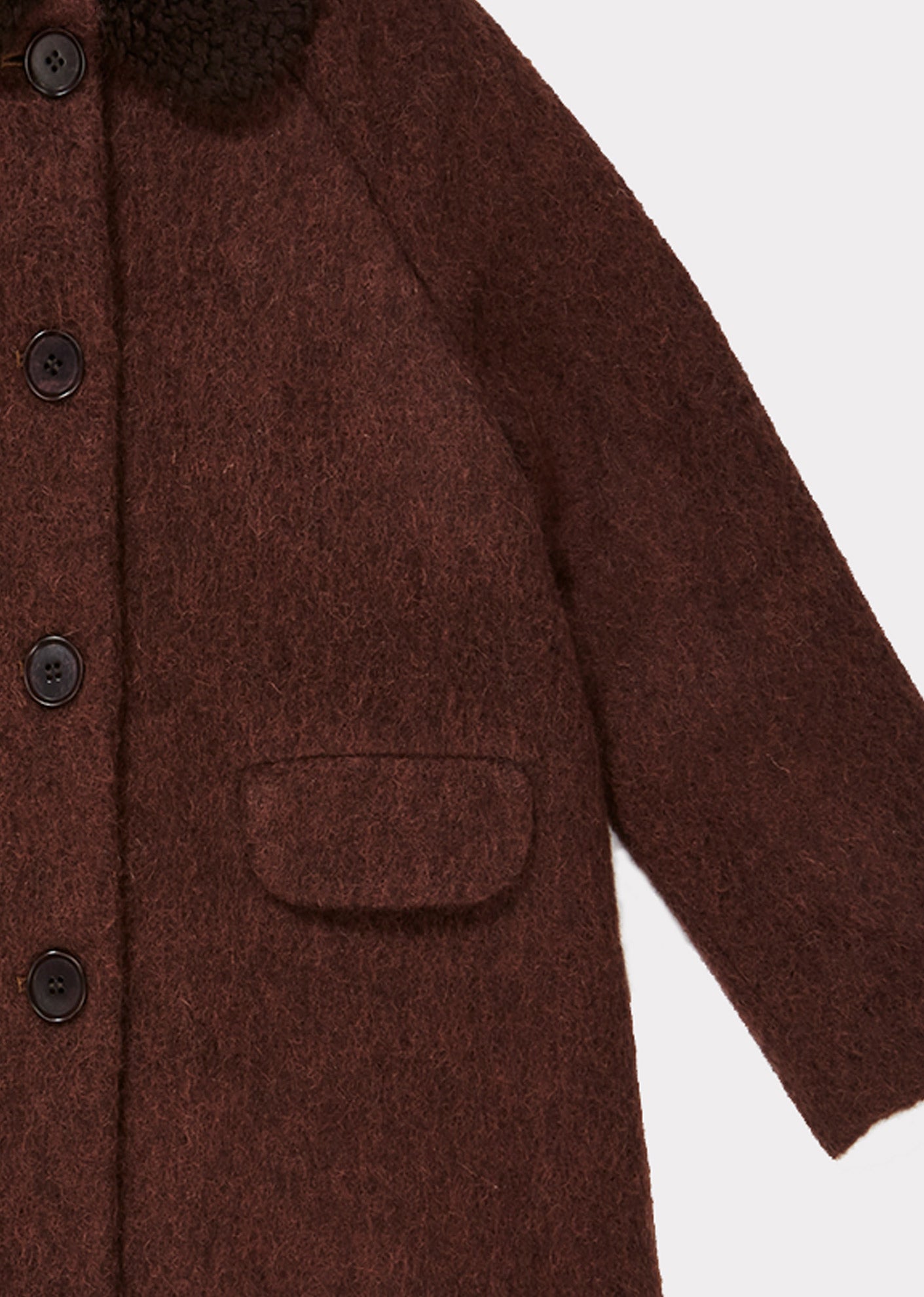 Boys & Girls Plum Wool Coat