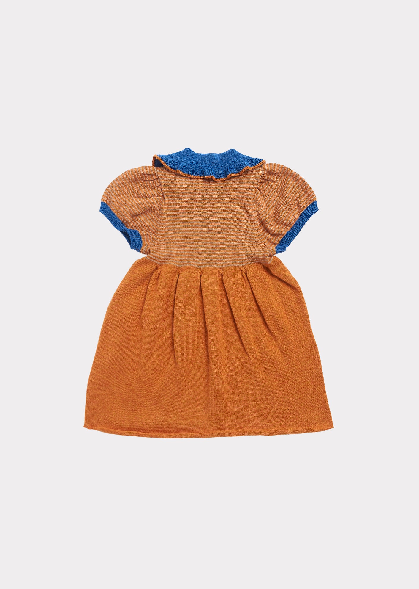 Baby Girls Caramel Knit Cotton Dress